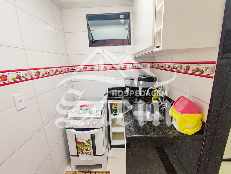Apê 1 quarto a uma quadra da Rua de Lazer